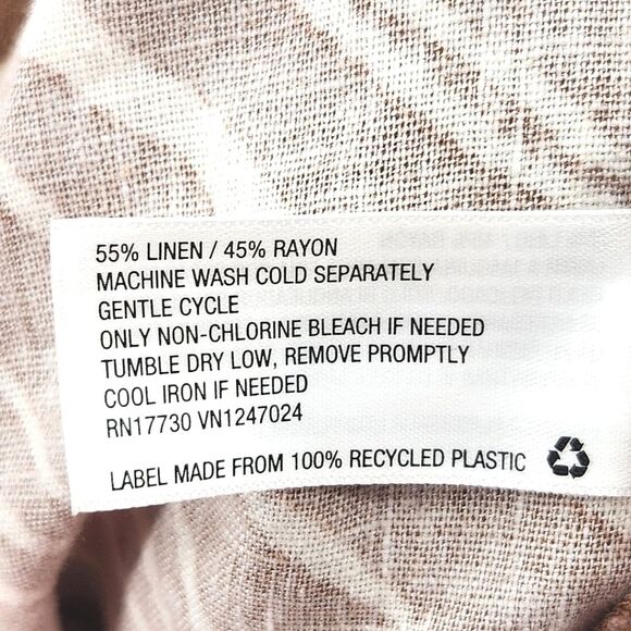 A New Day Midi Wrap Skirt Womens XXL Linen Blend High Rise Zebra Animal Print - Picture 7 of 7